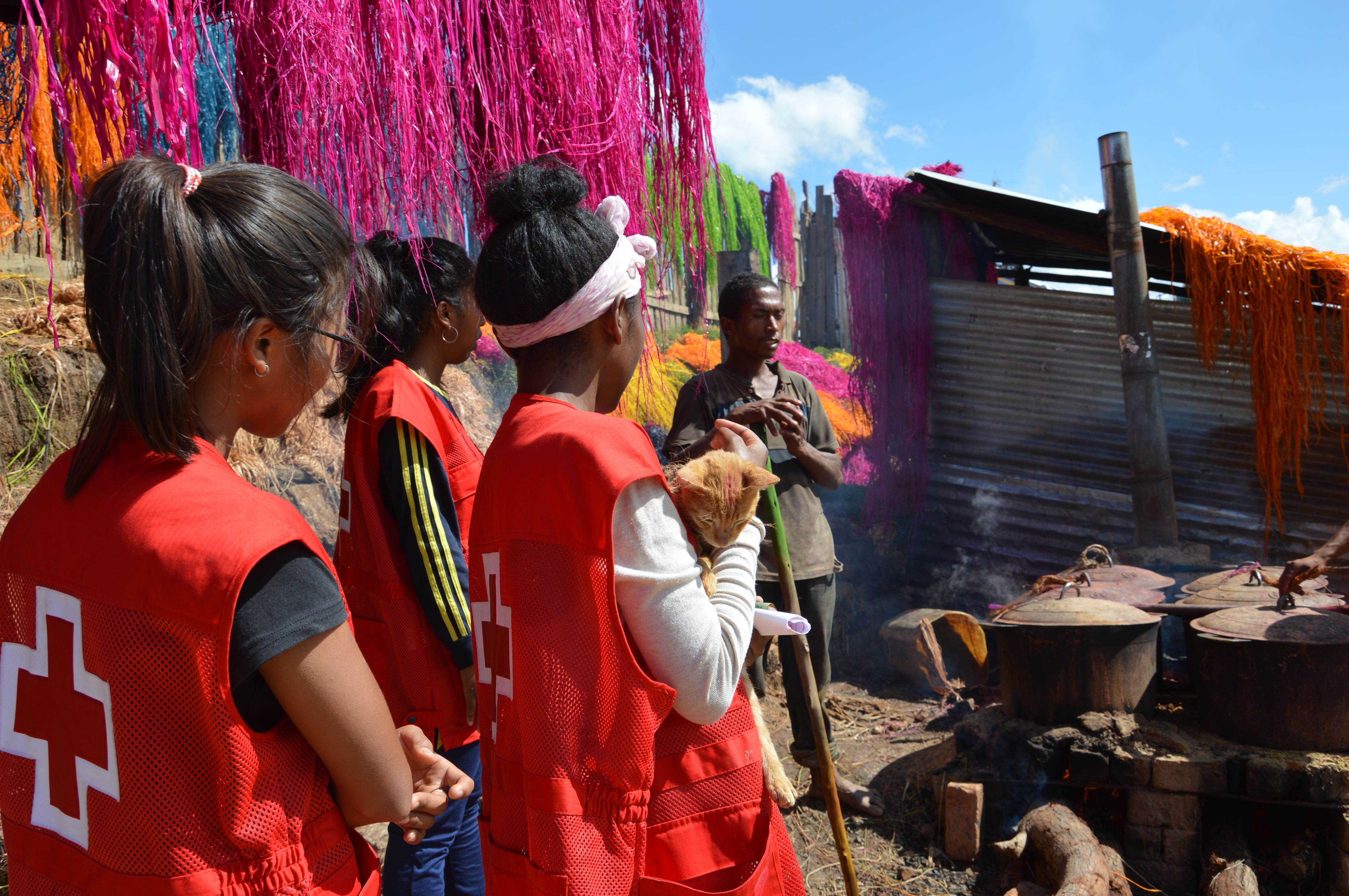 Volontaire Croix-Rouge Malagasy.